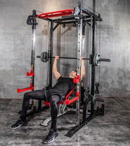 Máquina multifuncional para uso doméstico, equipo de <span class=keywords><strong>Fitness</strong></span> <span class=keywords><strong>DHZ</strong></span> Smith, estante de energía para sentadillas, a buen precio - Product Image 4