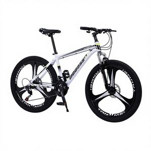 Vélo de montagne pour adultes en alliage d'aluminium avec <span class=keywords><strong>suspension</strong></span> de fourche Roues de 24 pouces Frein à disque double 27 vitesses Cadre rigide tout-terrain - Product Image 1