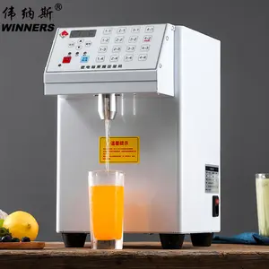 Ticari otomatik fruktoz dağıtıcı 10L elektrikli şurup dağıtıcı makinesi paslanmaz çelik süt çay ekipmanları