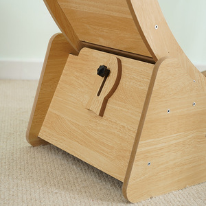 Birch/<b>Oak</b> Wooden <b>Frame</b> Multi Layer Board Silent Climbing Toy Indoor Pet Exercise Furniture Running Wheel - Product Image 3