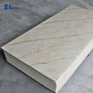 Impermeabile e resistente all'umidità pannelli in marmo PVC lucido foglio di parete di marmo - Product Image 6