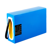 Batterie lithium-ion personnalisée de 1000W 2000W haute puissance 48V 52V 60V 72V 30ah, emballage thermosoudable en PVC avec chargeur 4A