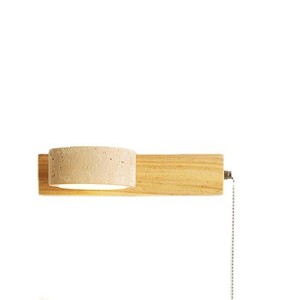 Lámpara de Pared Estilo Wabi Sabi, Madera Maciza, Luz LED, Decorativa para Dormitorio o Sala de Estar - Product Image 3