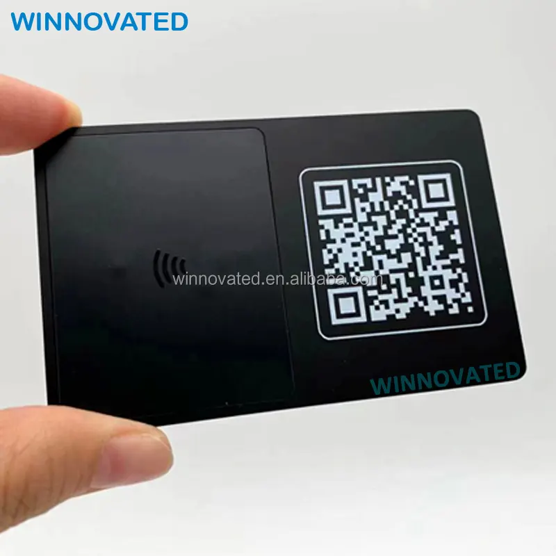 개인화 된 QR 코드 비접촉식 RFID 디지털 비즈니스 스마트 메탈 NFC 카드