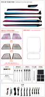 Lampe d'ambiance décorative de voiture à 64 couleurs pour Lexus NX RX ES GX CT200 Symphony Éclairage intérieur de voiture complet