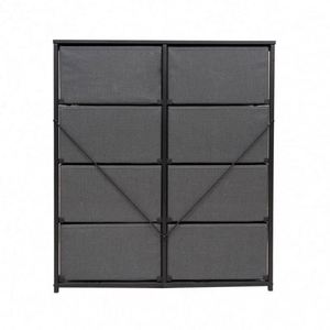 Modern Living Room Fabric <b>Cabinets</b> - Freestanding Stainless Steel MDF Panel Pine - Product Image 3