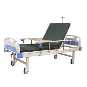 Manual 1 Function Single Crank Lifting Back Hospital Care Medical Bed For Sale