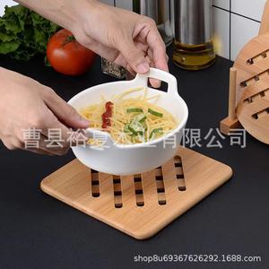 <b>Bamboo</b> Heat Insulating Mat Rectangle 22x11.5cm For <b>Table</b> Coaster Use - Product Image 3