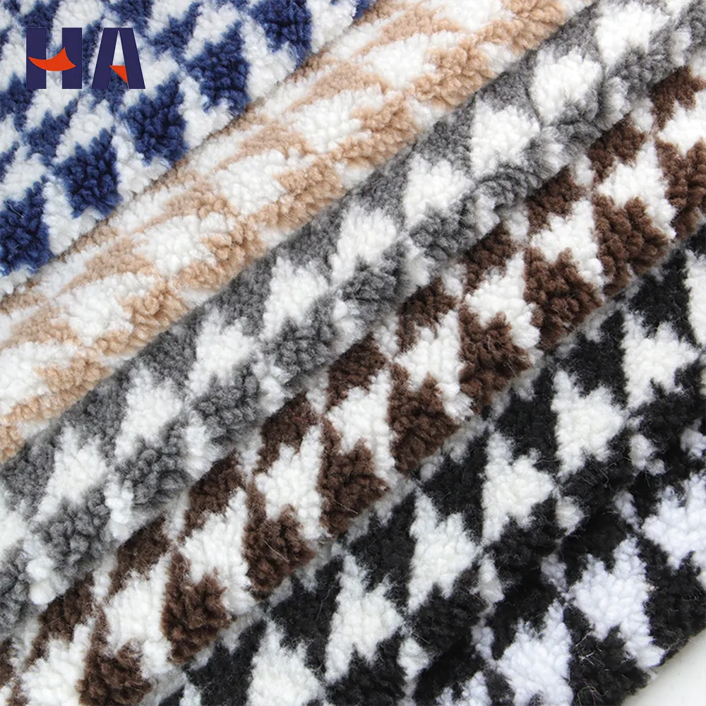 Fabrik direkt benutzer definierte Muster gedruckt Plaid Polar Fleece Stoffe Sherpa Flanell Stoff Rollen für Haustier Decke Spielzeug Rucksack