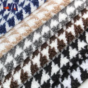 Factory Directly Custom Pattern Printed Plaid Polar Fleece Fabrics Sherpa Flannel Fabric Rolls For Pet Blanket Toys Backpack