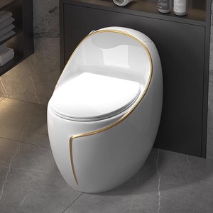 WC monobloc en céramique de luxe avec siphon intégré, design moderne, économie <span class=keywords><strong>d</strong></span>'<span class=keywords><strong>eau</strong></span>, pour hôtels, petits appartements, villas, salles de bain - Product Image 4
