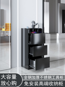 Chariot de rangement pour outils de salon de coiffure en acier inoxydable pour célébrités d'Internet, chariot spécial pour la coupe de cheveux, chariot de salon, armoire à outils - Product Image 2