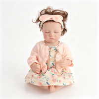 Poupée Reborn réaliste de 18 pouces (45,72 cm) avec corps lesté en vinyle, tenues variées personnalisables, cadeau jouet pour enfants et collectionneurs