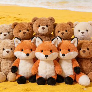 Jouets en peluche personnalisables, <span class=keywords><strong>renard</strong></span>, ours en peluche, animaux en peluche pour la décoration de la chambre des enfants - Product Image 1