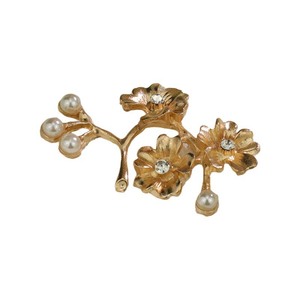 Ancient Style Hair <b>Accessories</b> Alloy Gold Plated Pearl Flower Branches Diy Jewelry <b>Wedding</b> Hair Clips - Product Image 5
