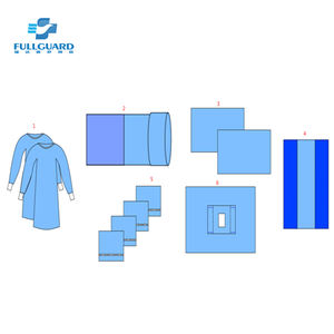 Fabriek Directe Verkoop Op Maat Gemaakt Wegwerp Chirurgisch Pakket Ce Gecertificeerde Klasse Ii Rechtopstaande Incisie & <span class=keywords><strong>Procedure</strong></span> Pakket Chirurgische Kit - Product Image 3