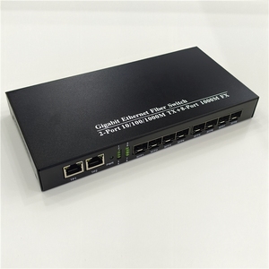 High Quality 1000Mbps 2RJ45 8SFP Gigabit <b>Ethernet</b> Fiber <b>Switch</b> Fiber <b>Ethernet</b> Media Converter - Product Image 2