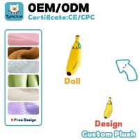 Fabricant de peluches personnalisées en gros, Peluche géante banane jaune, Jouet en peluche fruit, Poupée en peluche, Coussin banane en peluche, OEM