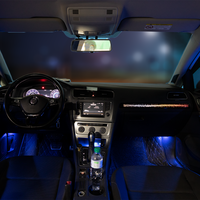 Éclairage d'ambiance LED dédié pour Volkswagen Golf 7, éclairage d'ambiance intérieur coloré à 64 couleurs, contrôle multifonction, mise à niveau de l'éclairage d'ambiance