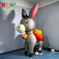 Modèle gonflable personnalisé et mignon d'âne, ballon gonflable d'âne à vendre