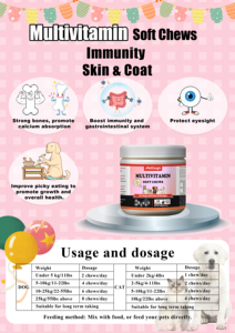 Integratore multivitaminico Pettisup per cani e gatti essenziale miscela canina di vitamine minerali acidi grassi Omega e antiossidanti - Product Image 4