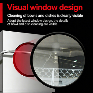 Lavavajillas de Alta Calidad con Tapa Elevable Tipo Campana, de Acero Inoxidable 304, Resistente al Agua, con Ventana Visual y Sistema de Pulverización a Alta Presión - Product Image 5