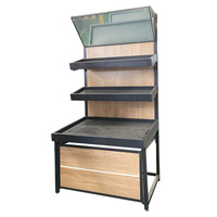 Tegen De Muur Fruit Rekken Met Grote Capaciteit Groente Fruit Plank Groente Rack Voor Supermarkt