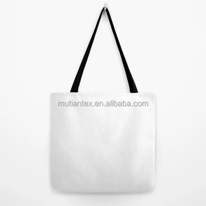 100% 폴리에스터 맞춤 디자인 3D 디지털 프린팅 승화 인쇄 무지 재활용 직조 정전기 방지 캔버스 토트백 - Product Image 5