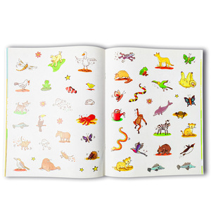 Livre d'autocollants en carton pour l'apprentissage précoce des enfants, papier épais, animaux, circulation, activité, livre d'autocollants, jouet éducatif pour enfants - Product Image 3