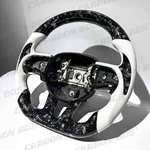 Volant en cuir blanc avec LED en fibre de carbone, directement de l'usine, pour <span class=keywords><strong>Dodge</strong></span> Charger Challenger SRT 2019 <span class=keywords><strong>2020</strong></span> 2021 2022 2023 - Product Image 5