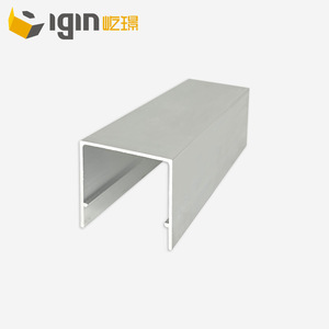 Tube carré en aluminium Igin 40x40mm, profil ouvert, surface polie, pour l'industrie de la construction et de la décoration - Product Image 3