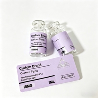 Autocollant en vinyle personnalisé imperméable pour bouteille de liquide, adhésif pour peptides, 3ml 5ml 10ml