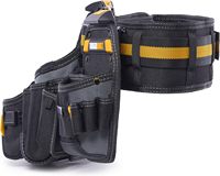 Juego de Cinturón de Herramientas Modular ClipTech Serie 3 Piezas, Sistema ClipTech con 2 Bolsas Resistentes, Cinturón Acolchado de Alta Resistencia 1680D