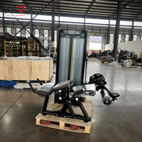 Machine combinée d'extension et de flexion des jambes, réglable, en acier, pour la musculation des jambes en salle de sport