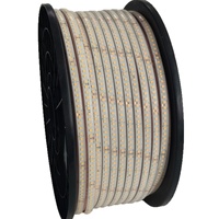 Lampu LED Strip Silikon Tahan Air IP68 Outdoor 30m/20m Tanpa Penurunan Tegangan 24V Perekat Sendiri Fleksibel 3000K-6500K Suhu Warna CRI
