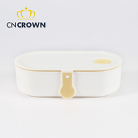 Boîte à bento isotherme sans BPA, grande, mignonne, étanche, avec compartiments, réutilisable, design moderne, 500 ml, récipient alimentaire et couvercle en plastique