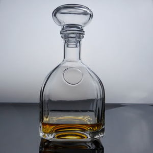 Carafe à whisky en verre transparent de haute qualité avec <span class=keywords><strong>bouchon</strong></span>, sans plomb, design classique, bouteille à liqueur pour whisky/cognac, pour bar, maison, cadeau - Product Image 1