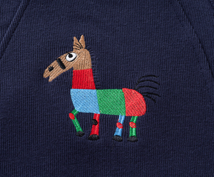 2025 automne décontracté vêtements pour enfants en gros paresseux garçons col rond dessin animé brodé pull ample <span class=keywords><strong>sweat</strong></span> enfants haut - Product Image 6