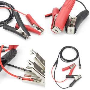 Câble de <span class=keywords><strong>batterie</strong></span> automobile avec <span class=keywords><strong>pinces</strong></span> crocodiles en cuivre étamé pour motos et voitures - Product Image 6