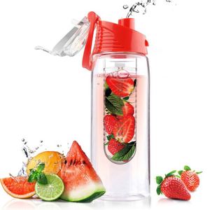 Botella de Agua de Tritán Plástico de 24oz Libre de BPA para Infusión de Frutas Detox - Product Image 6