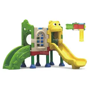 Mini kindergarten children play set slides equipment plastic kids outdoor slide playground