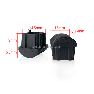 Bouchon carré en demi-cercle carré <span class=keywords><strong>de</strong></span> 16*16mm à l'intérieur <span class=keywords><strong>de</strong></span> la table, <span class=keywords><strong>de</strong></span> la <span class=keywords><strong>chaise</strong></span>, du repose-pieds, des accessoires <span class=keywords><strong>de</strong></span> meubles, du bouchon inférieur - Product Image 2