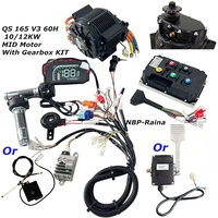Kit Moteur Central Brushless Fardriver QS165 60H 12000W V3 72V 12kW Étanche pour Boîtier de Vitesses QS pour Motos et Vélos Électriques