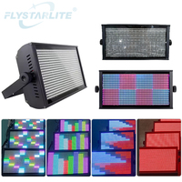 FLYSTARLITE Lumière stroboscopique à LED RGB à 112 segments 120W, activée par le son, contrôle DMX512 pour discothèques