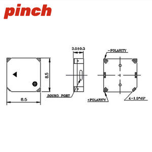 Mlt-5020 Smd - Zumbador activo y pasivo con emisión lateral de sonido para dispositivos electrónicos de consumo - Product Image 3