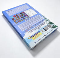 Calendrier de l'Avent de Noël personnalisé imprimé sur mesure, 24 jours, en matériaux recyclés écologiques, pliables et biodégradables, en forme de livre, pour les fêtes