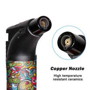 Nouveau personnalisé rechargeable coupe-vent Rellenits Cartoon Encendedor Private Label Factory Single Jet Slant OEM ODM Briquet torche - Product Image 5