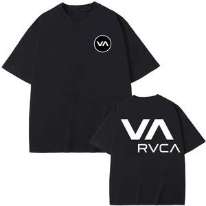 <span class=keywords><strong>Camiseta</strong></span> <span class=keywords><strong>RVCA</strong></span> negra, <span class=keywords><strong>camiseta</strong></span> de algodón de verano, <span class=keywords><strong>camiseta</strong></span> de manga corta de verano, <span class=keywords><strong>camiseta</strong></span> de diseño de marca para hombres y mujeres, ropa de calle - Product Image 2