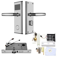 Tarjeta RFID de acero inoxidable para desbloqueo de armario de Hotel, cerradura de puerta deslizante, puerta de aluminio, tarjeta de memoria gratuita, opción de almacenamiento de datos