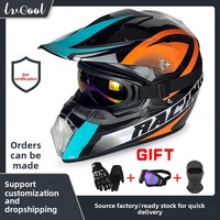 Nouveau design personnalisé, casque tout-terrain unisexe en ABS, casques de moto pour adultes